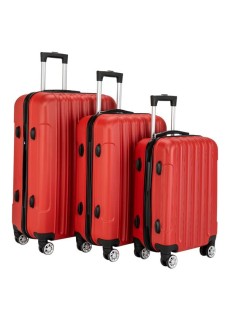 3-in-1 Multifunctional Large Capacity Traveling Storage Suitcase Luggage Set Red